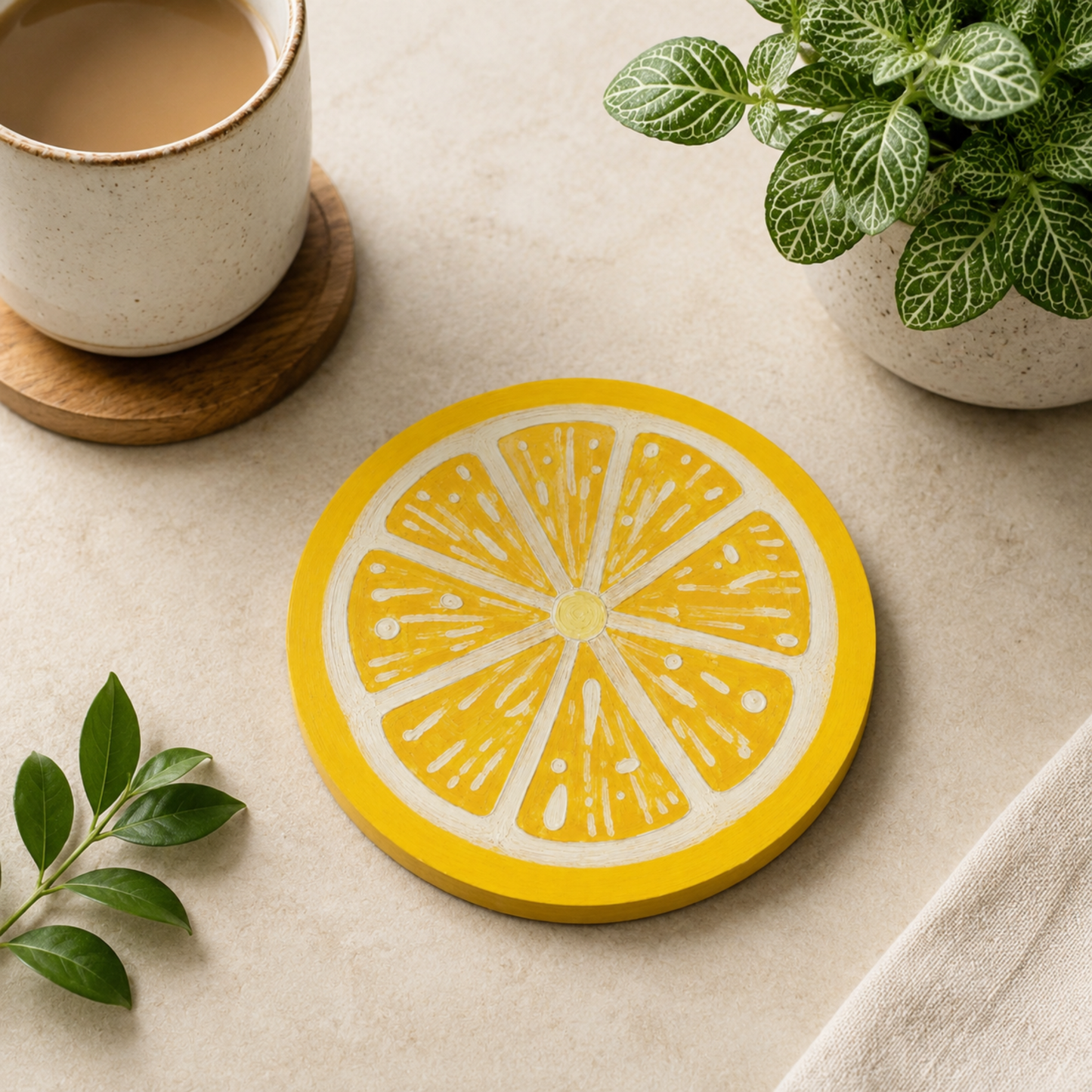 Lemon Slice Coaster