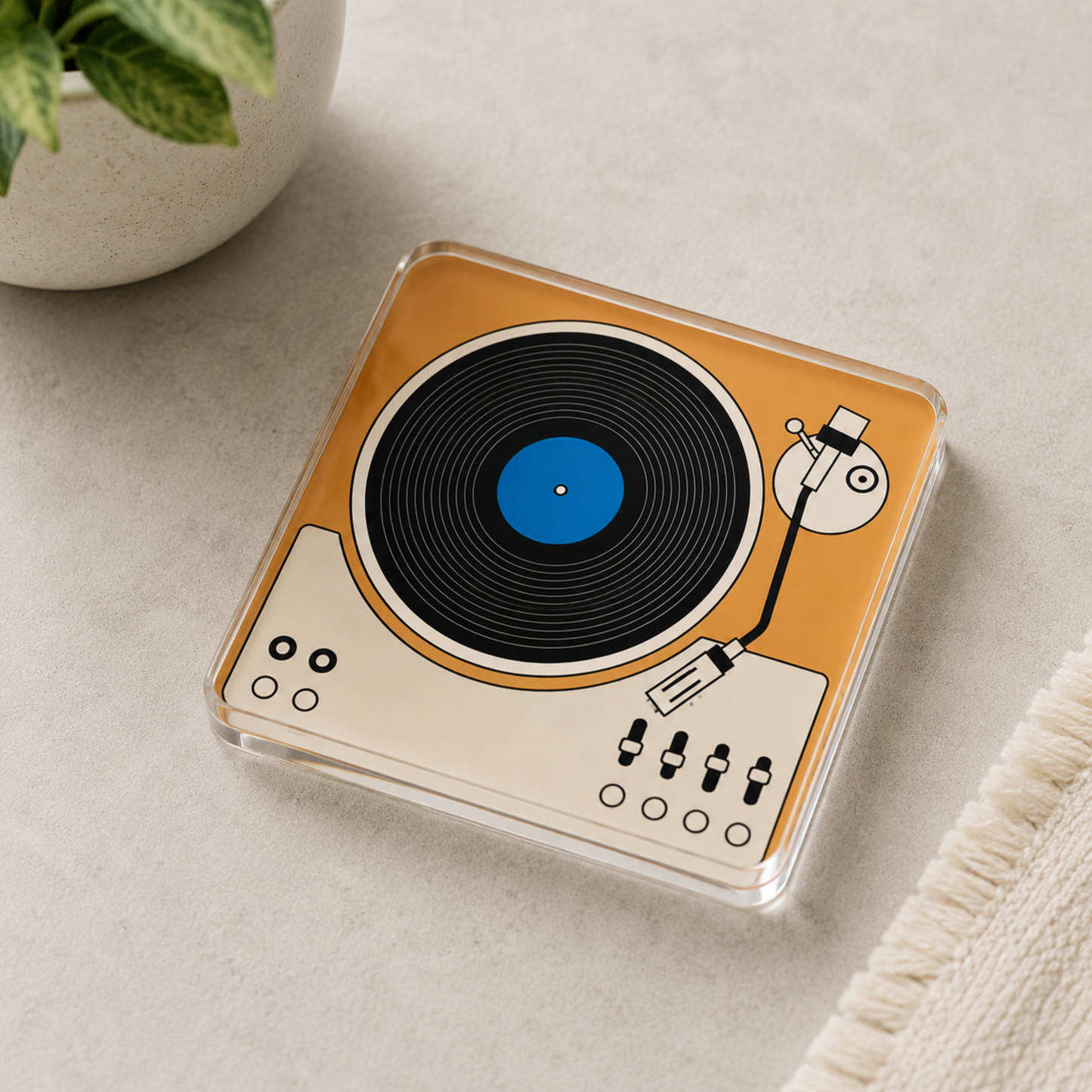Vinyl Record Coaster